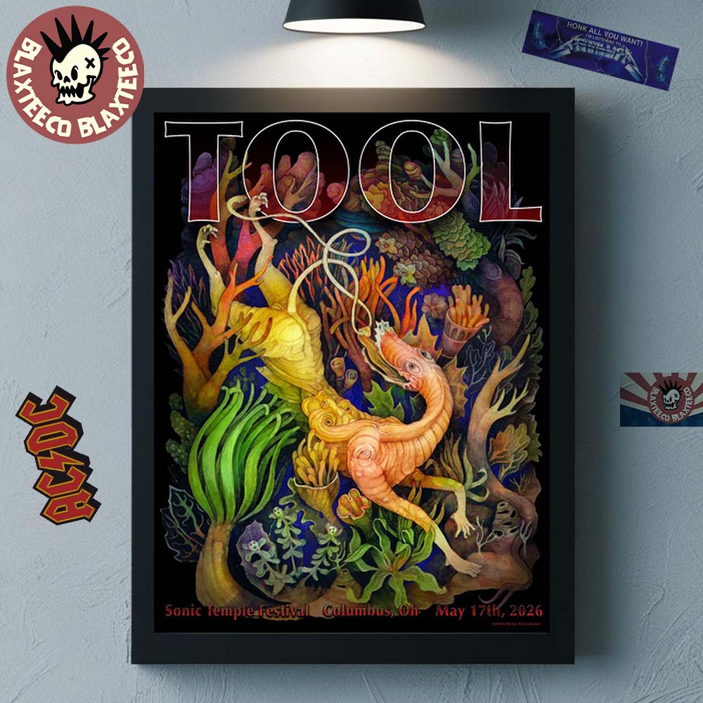 Tool Sonic Temple Festival 2026 Event Poster In Columbus Ohio On May 17 2026 Home Decor Poster Canvas