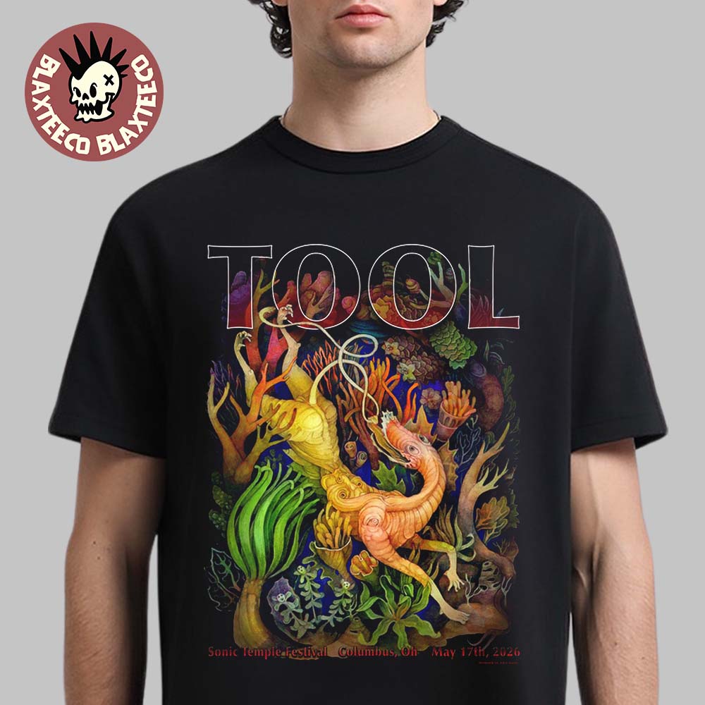 Tool Sonic Temple Festival 2026 Event Poster In Columbus Ohio On May 17 2026 T-Shirt