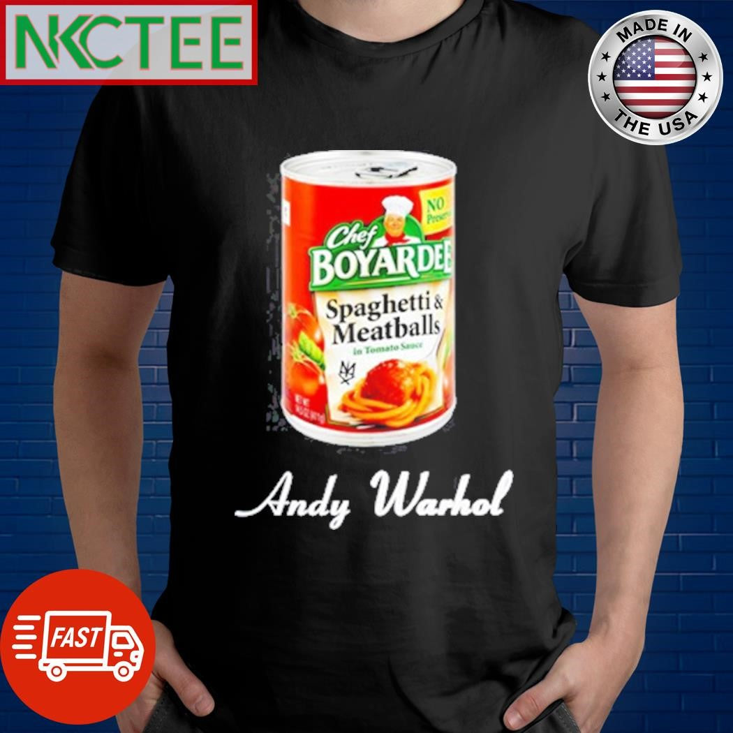 Top Andy Warhol Chef Boyardee Shirt