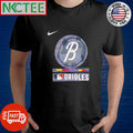 Top Baltimore Orioles B rainbow bar shirt
