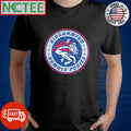 Top Binghamton Rumble Ponies BNG logo circle shirt