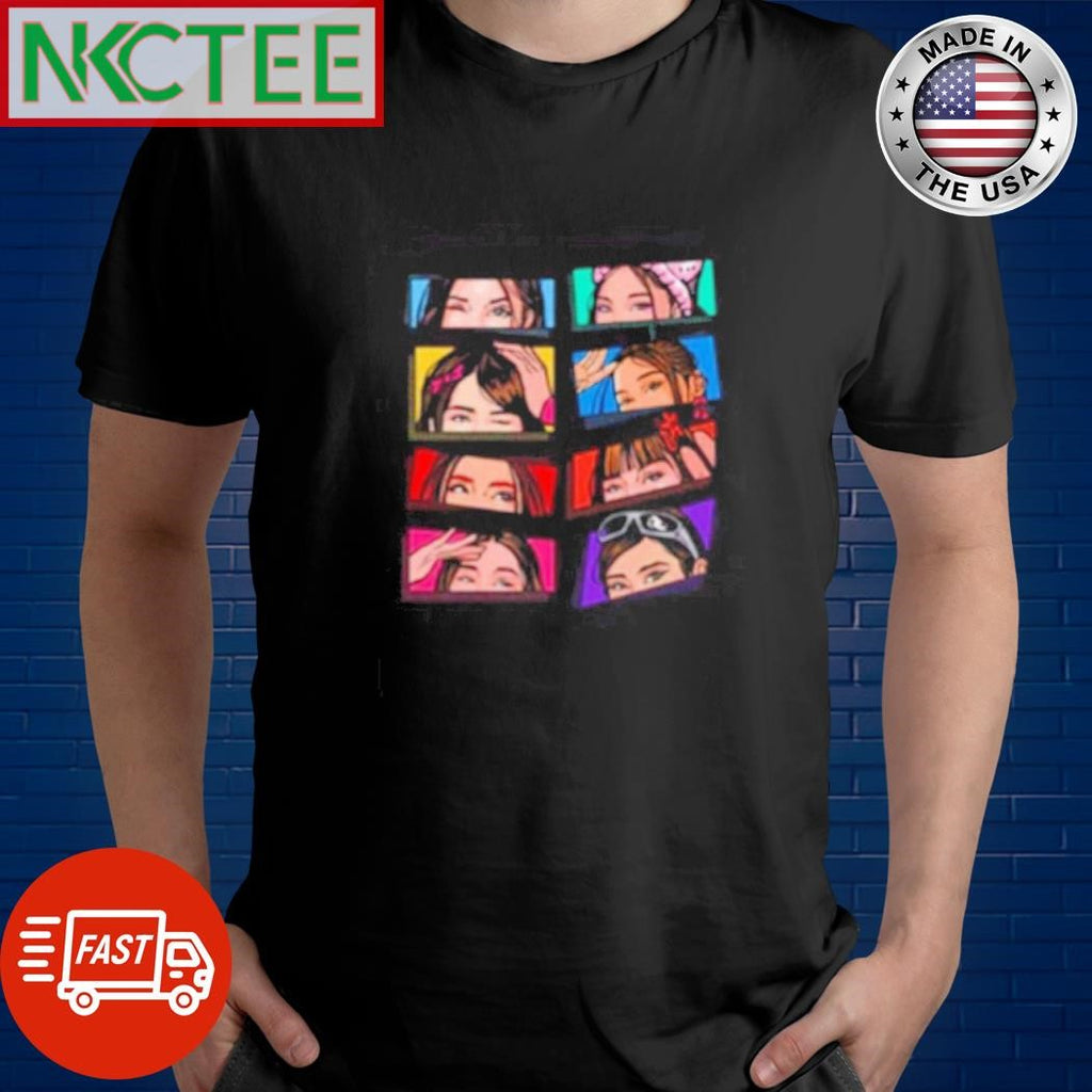 Top Bini – blink twice eyes face shirt