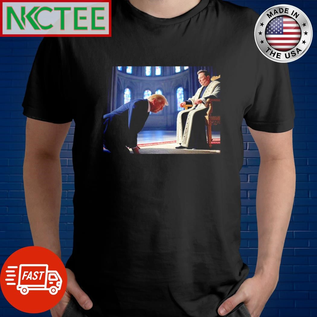 Top Donald Trump vs King Elon Musk meme shirt