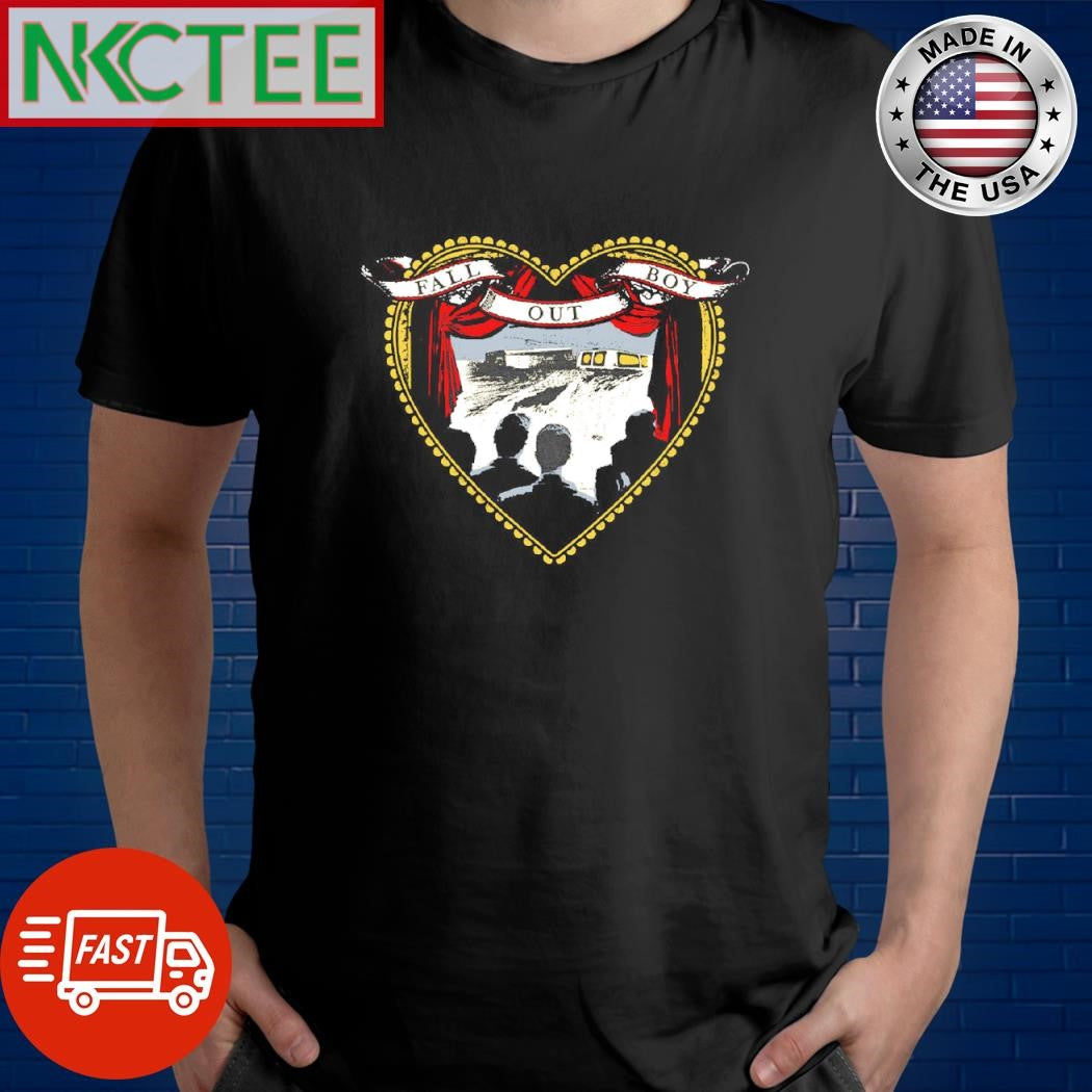 Top Fall Out Boy heart shirt