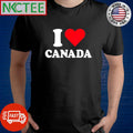 Top I love Canada heart shirt