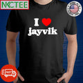 Top I love jayvik heart shirt