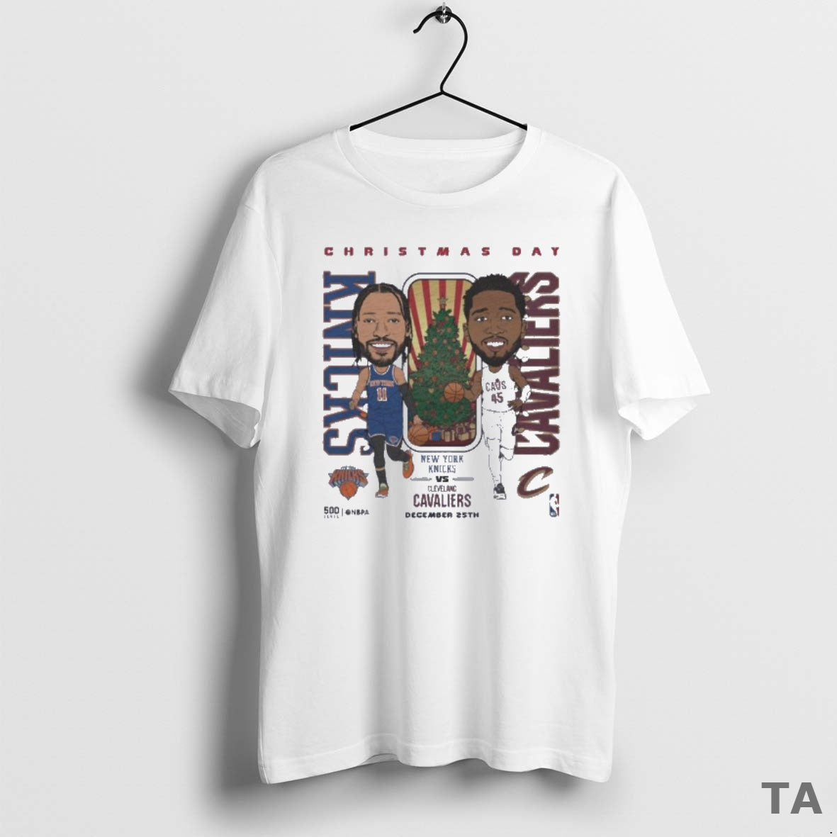 Top Jalen Brunson Vs Donovan Mitchell 2025 Nba Christmas Day Match Up T Shirt Sweater