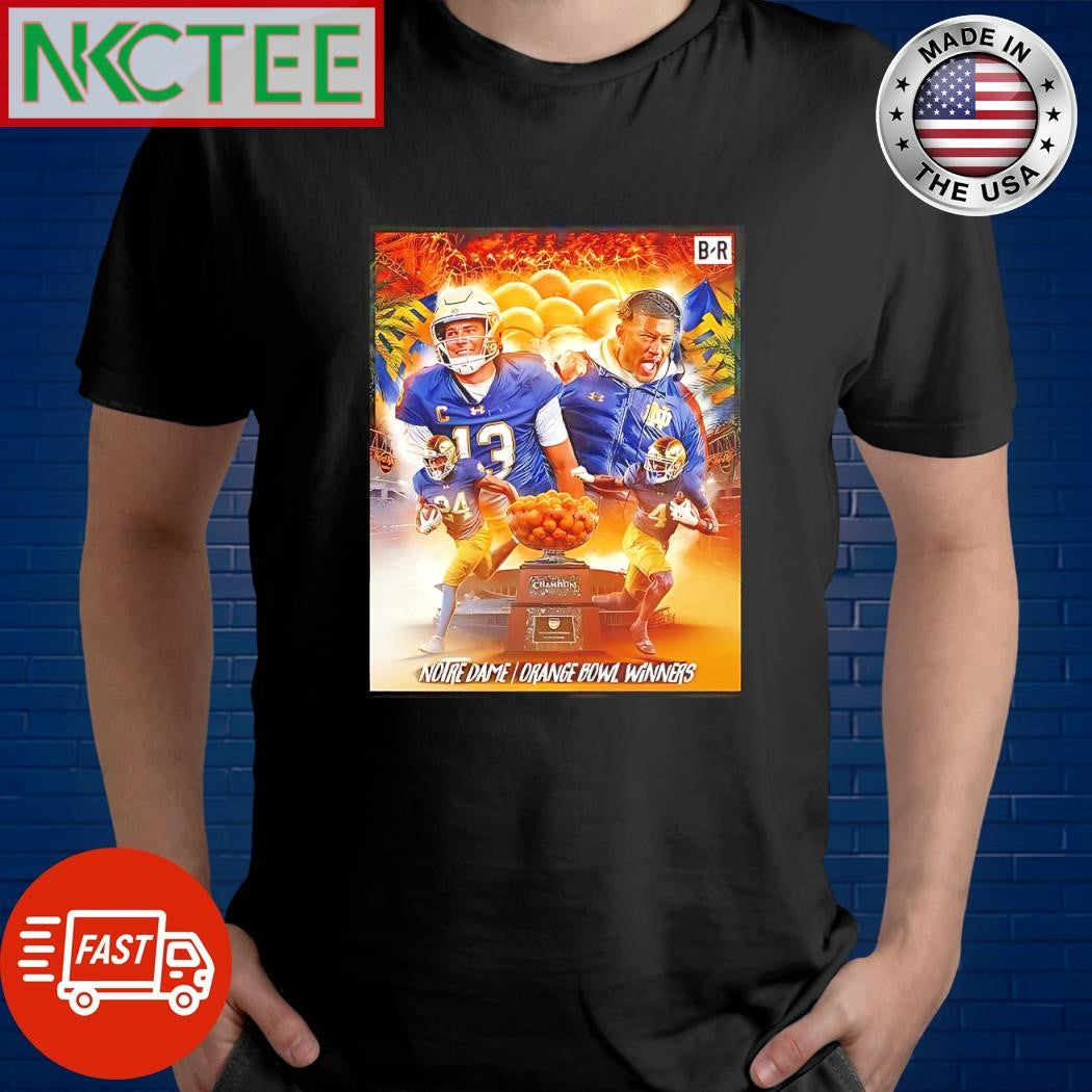Top Notre Dame Fighting Irish Orange Bowl winner celebration shirt