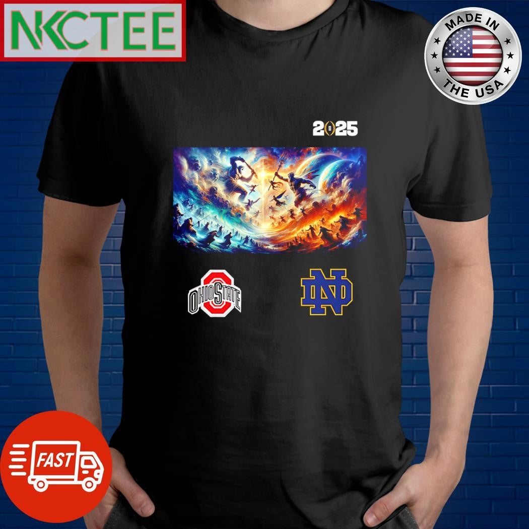 Top Ohio State vs. Notre Dame prediction A clash of Titans 2025 shirt