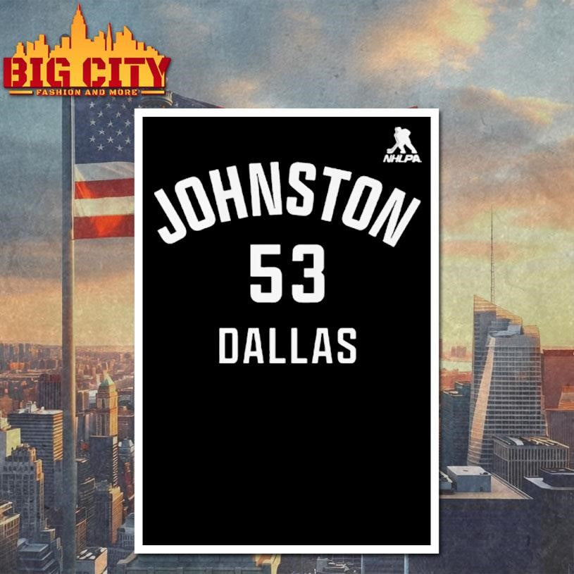 Top Wyatt Johnston 53 Dallas Stars Ice Hockey Nhlpa Shirt