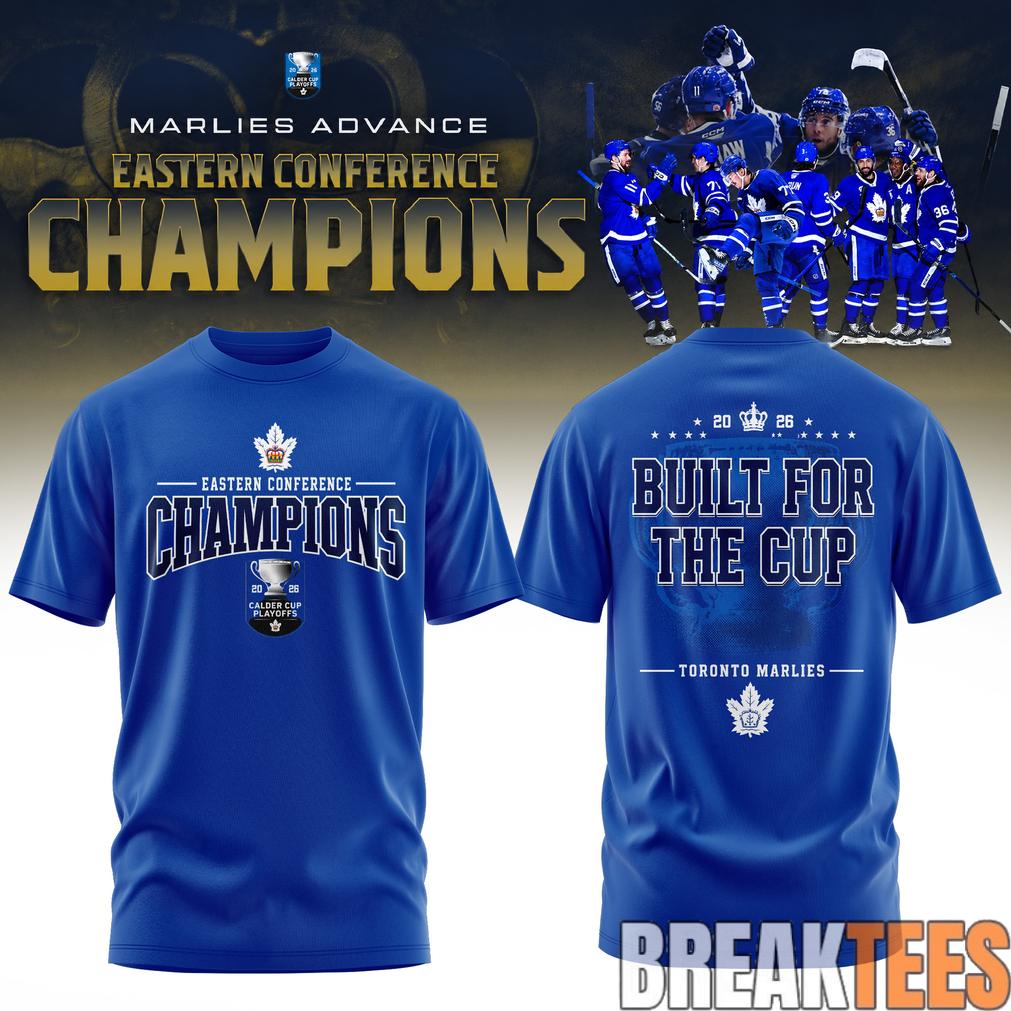 Toronto Marlies AHL 2026 Eastern Conference Champions Blue Shirt