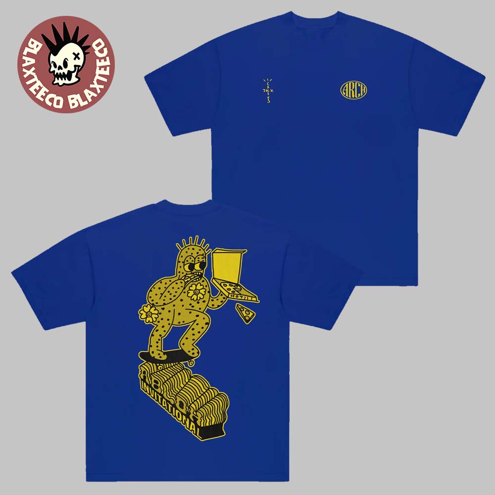 Travis Scott Cactus Jack X Virgil Abloh Arch Cactus Skate T-Shirt