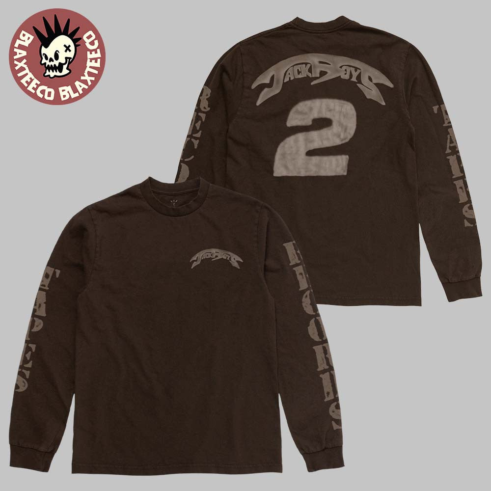 Travis Scott Jackboys 2 Merch Logo Tapes Records Longsleeve T-Shirt