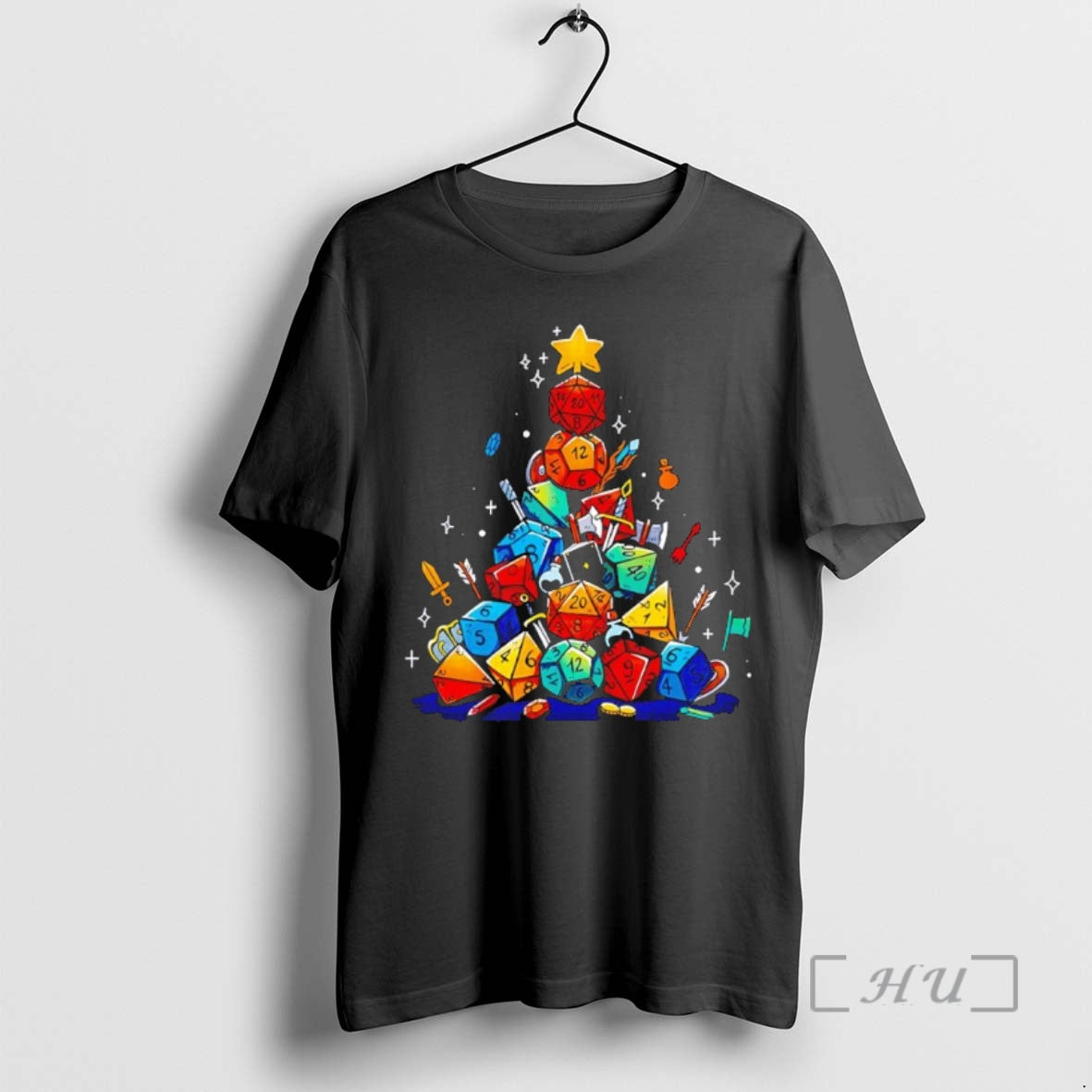 Trending Christmas Dice Tree Style 2025 Black