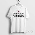 Trending Kansas City Chiefs Give Blood Save Lives Logo