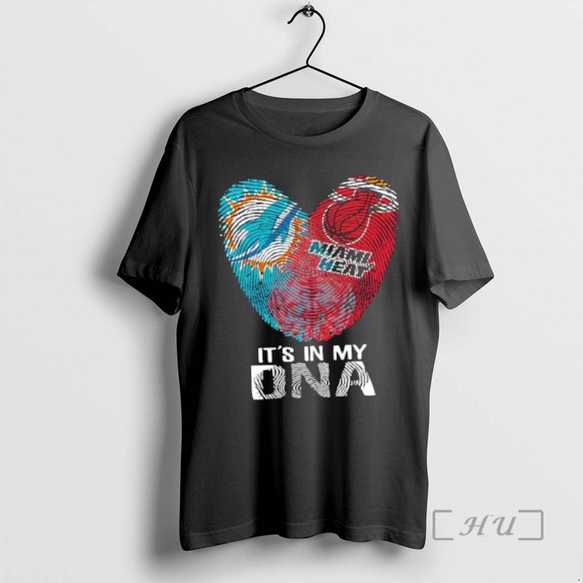 Trending Miami City Sports Dolphins X Heart Its In My Dna Fingerprint Heart Premium