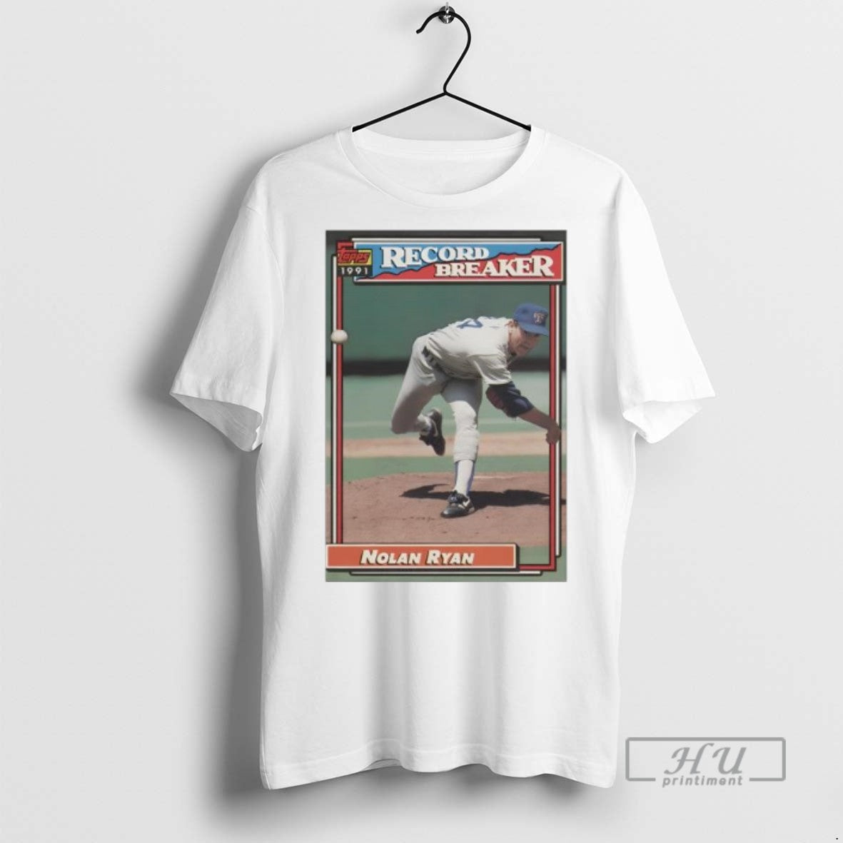 Trending Officials Texas Rangers Nolan Ryan Record Breaker Baseball Card Player Mlb T Shirt