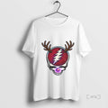 Trending Reindeer Stealie Skull Grateful Dead Merry Christmas 2025