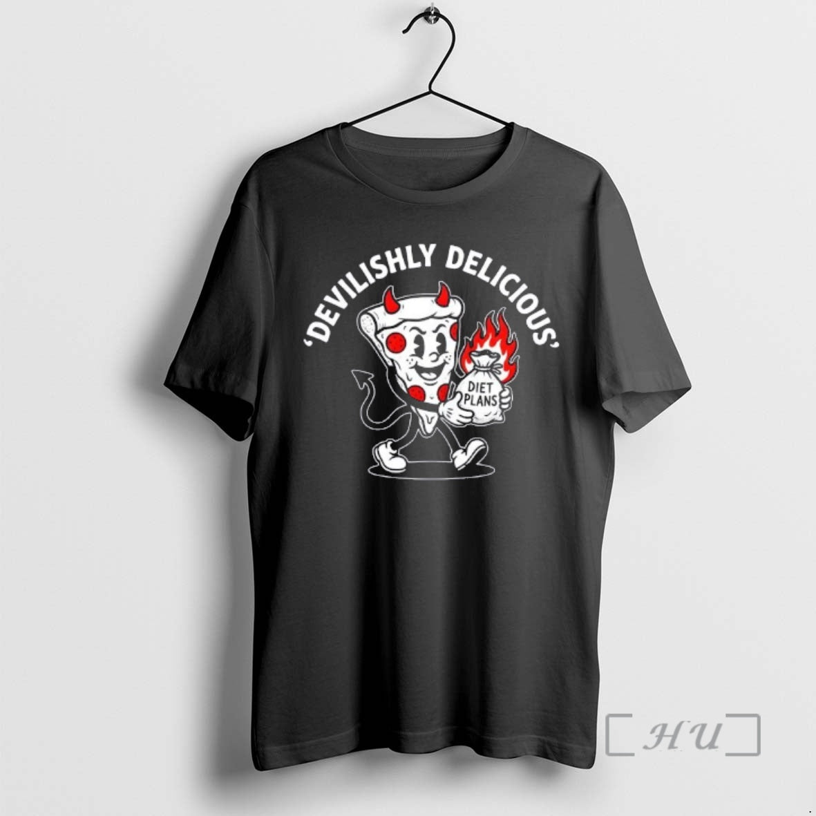 Trending Retro Pizza Devilish Tattoo Devilishly Delicious Diet Plans