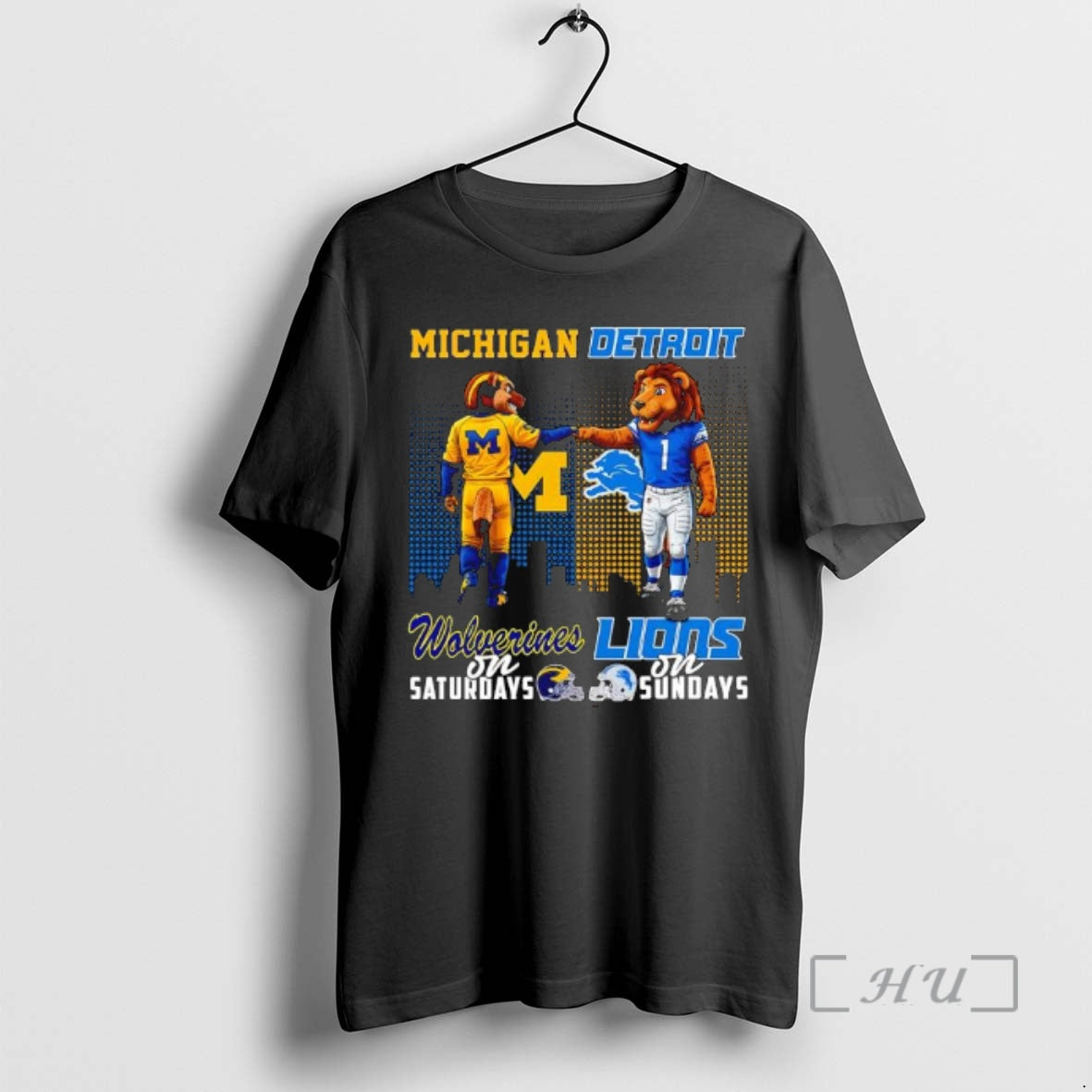Trending The Michigan Wolverines On Saturdays And Detroit Lions On Sundays Mascots College Premium