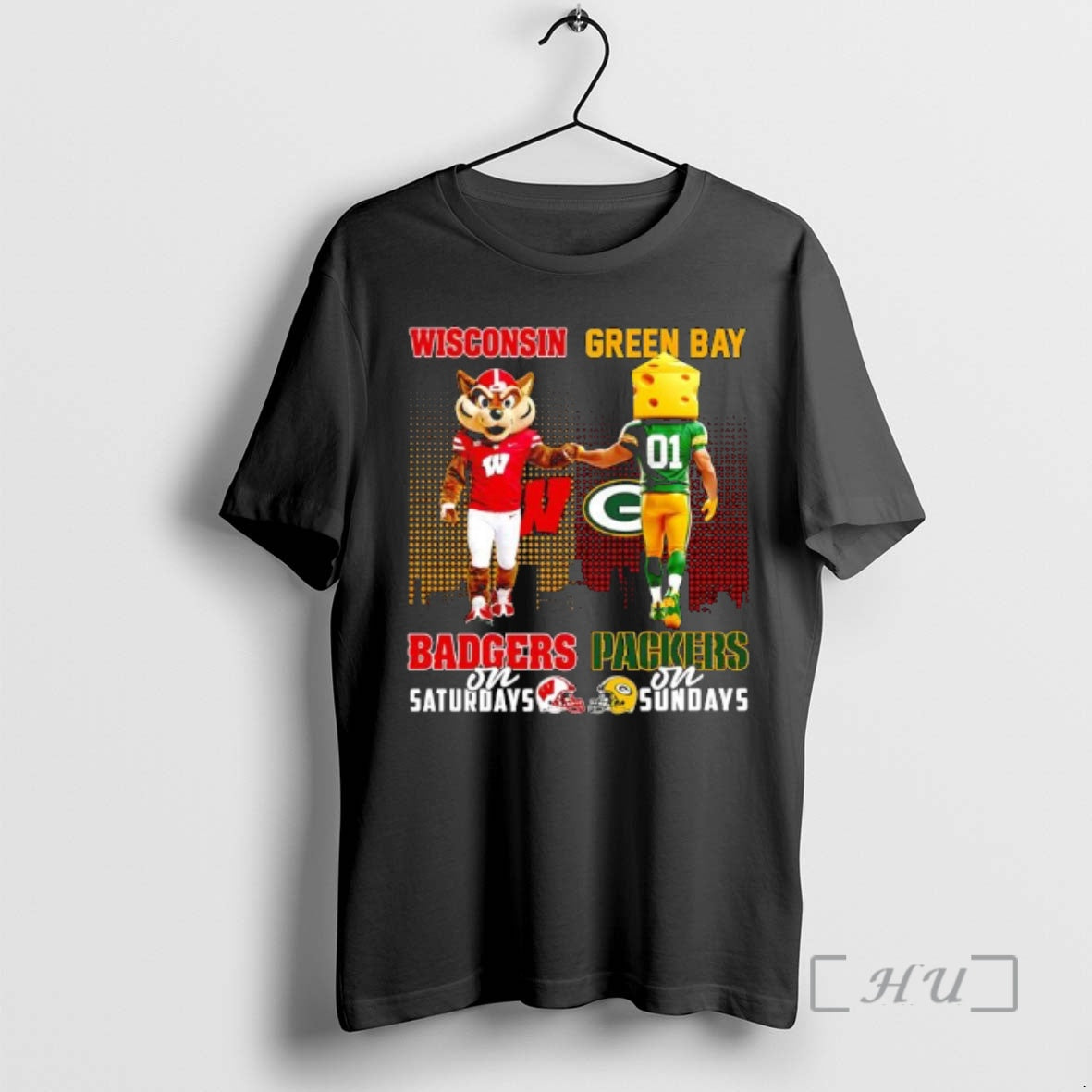 Trending The Wisconsin Badgers On Saturdays And Green Bay Packers On Sundays Mascots College Premium