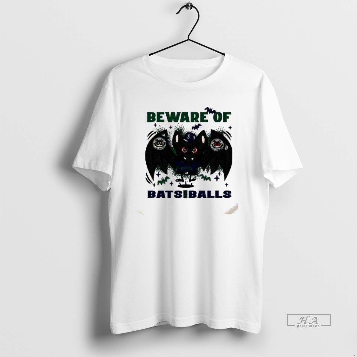Trendy Seattle Mariners Baseball Beware Of Bats And Balls Halloween