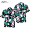 Tropical Flower Baseball Hawaiian Shirt
