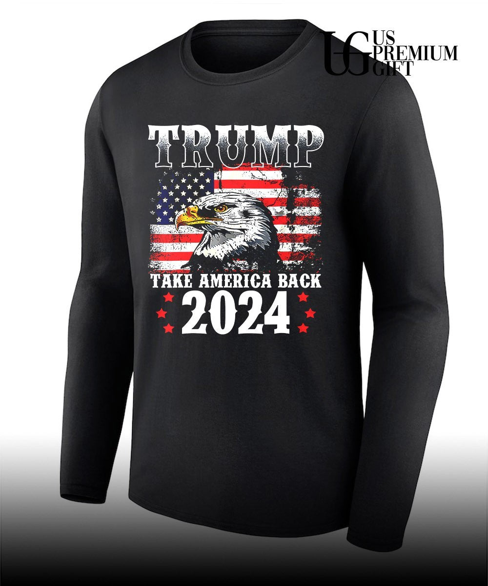 Trump 2024 Take America Back American Flag Trump shirt