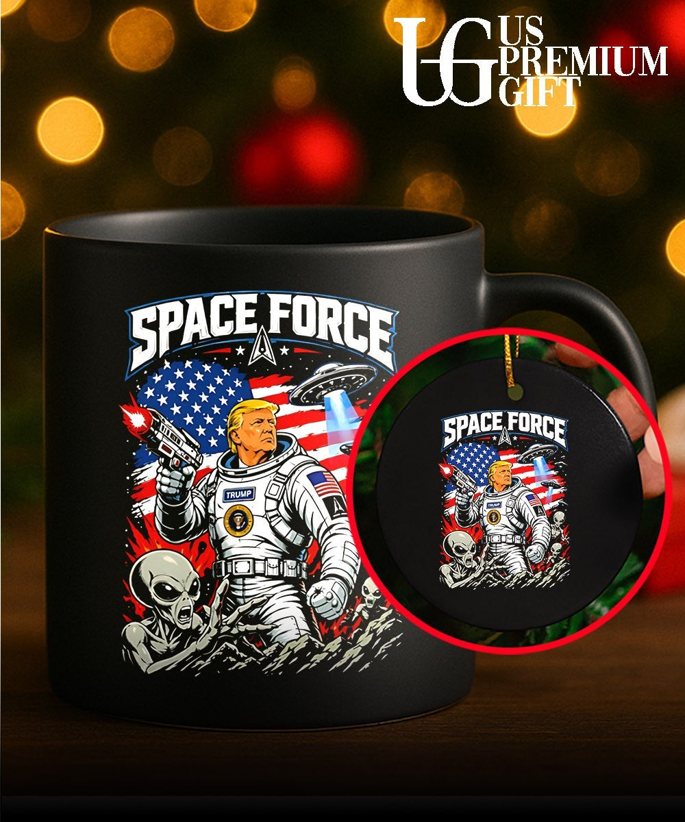 Trump Space Force Alien UFO graphic shirt