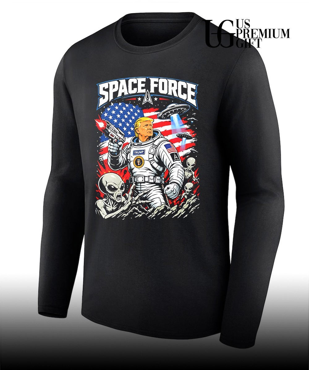 Trump Space Force Alien UFO graphic shirt