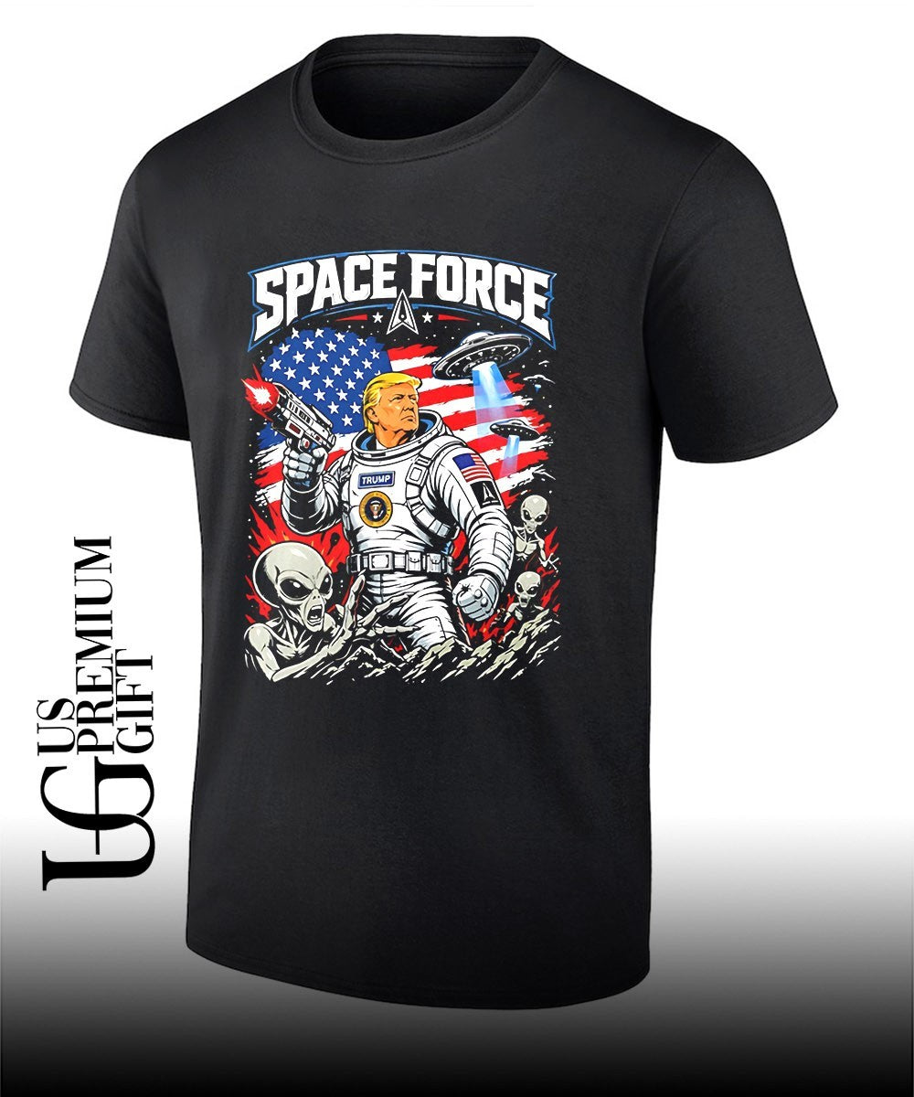 Trump Space Force Alien UFO graphic shirt