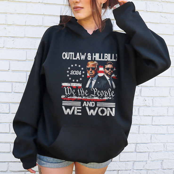 Trump Vance Outlaw & Hillbilly 2024 We The People And We Won Shirt