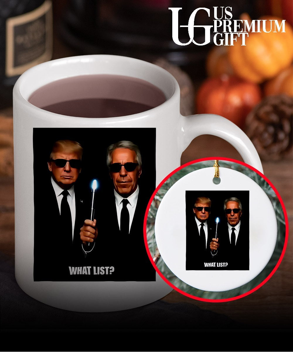 Trump and Jeffrey Epstein What List shirt