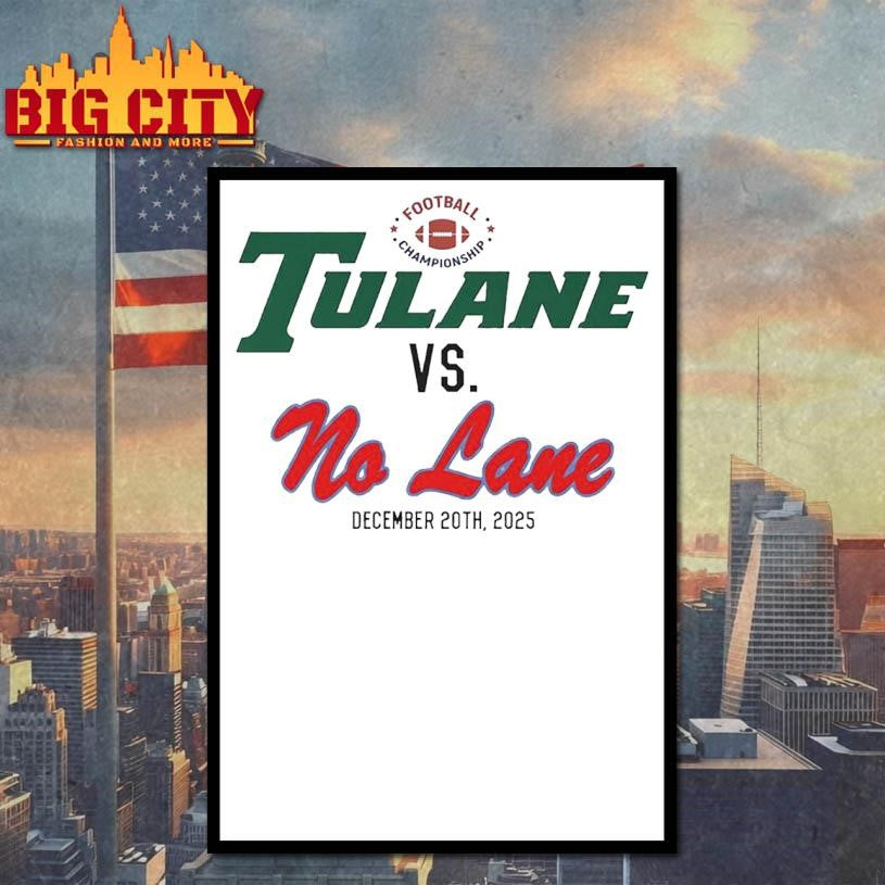Tulane Football Tulane Vs No Lane December 20th 2025 Shirt