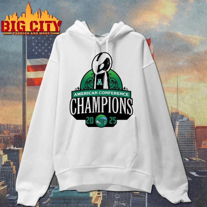 Tulane Green Wave 2025 American Conference Champions New Logo Shirt