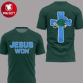 Tulane Green Wave In My Veins Jesus Won 2025 Two Sided Shirt