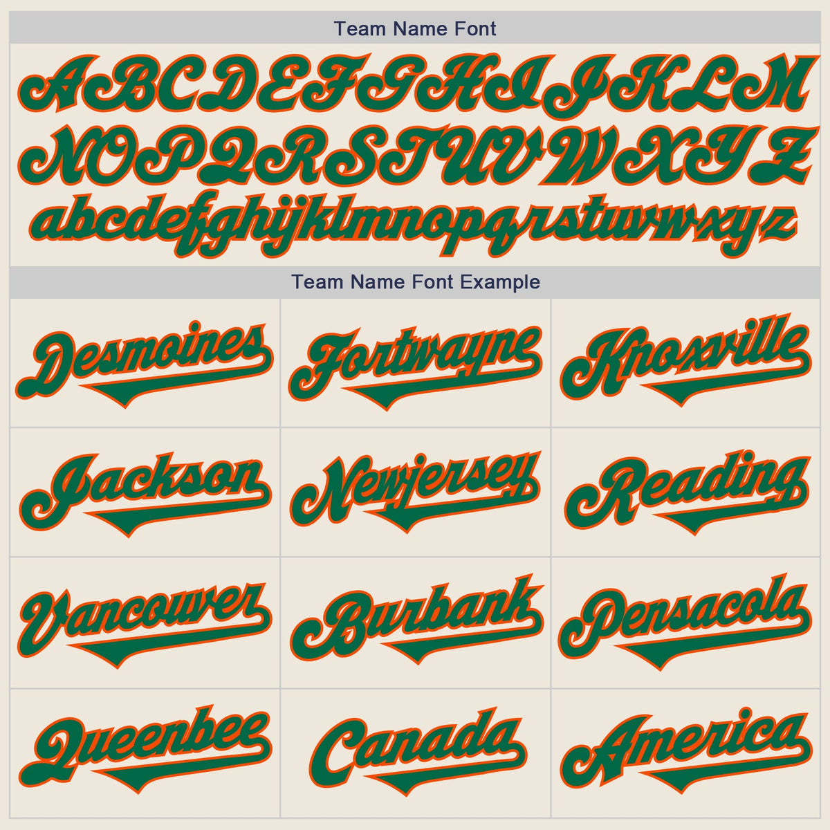 Custom Cream Kelly Green-Orange Authentic Two Tone Baseball Jersey