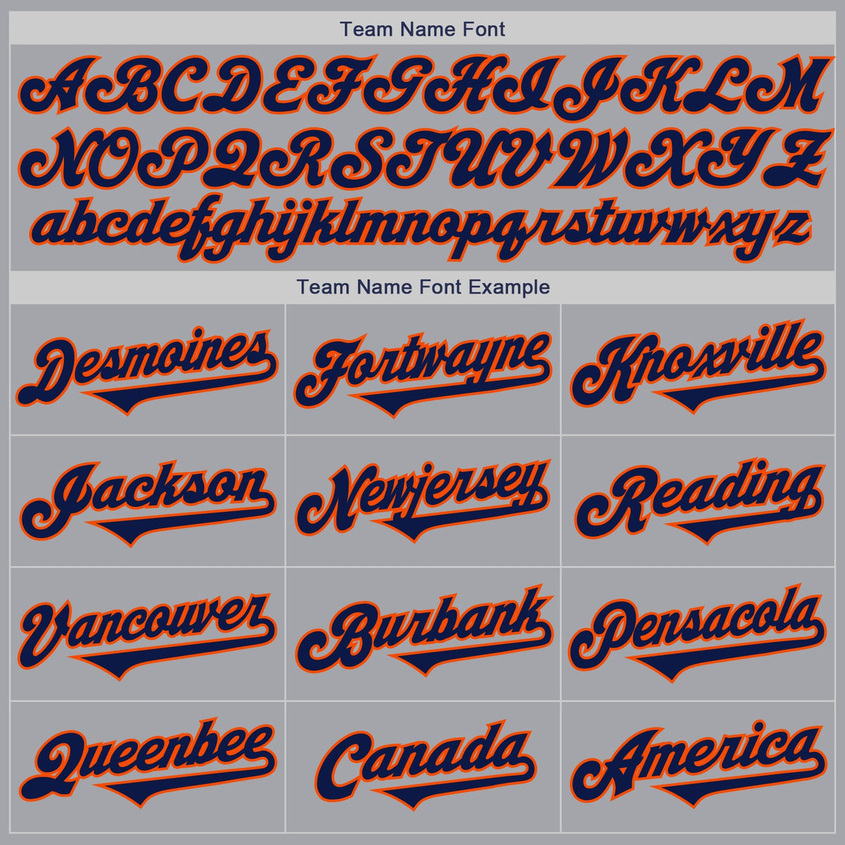 Custom Gray Navy-Orange Authentic Two Tone Baseball Jersey