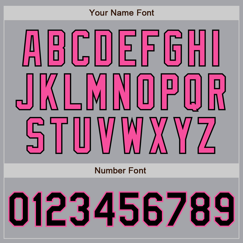 Custom Gray Black-Pink Authentic Two Tone Baseball Jersey