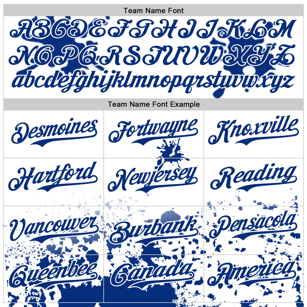 Custom White Royal Splatter Camo Two Tone Authentic Baseball Jersey