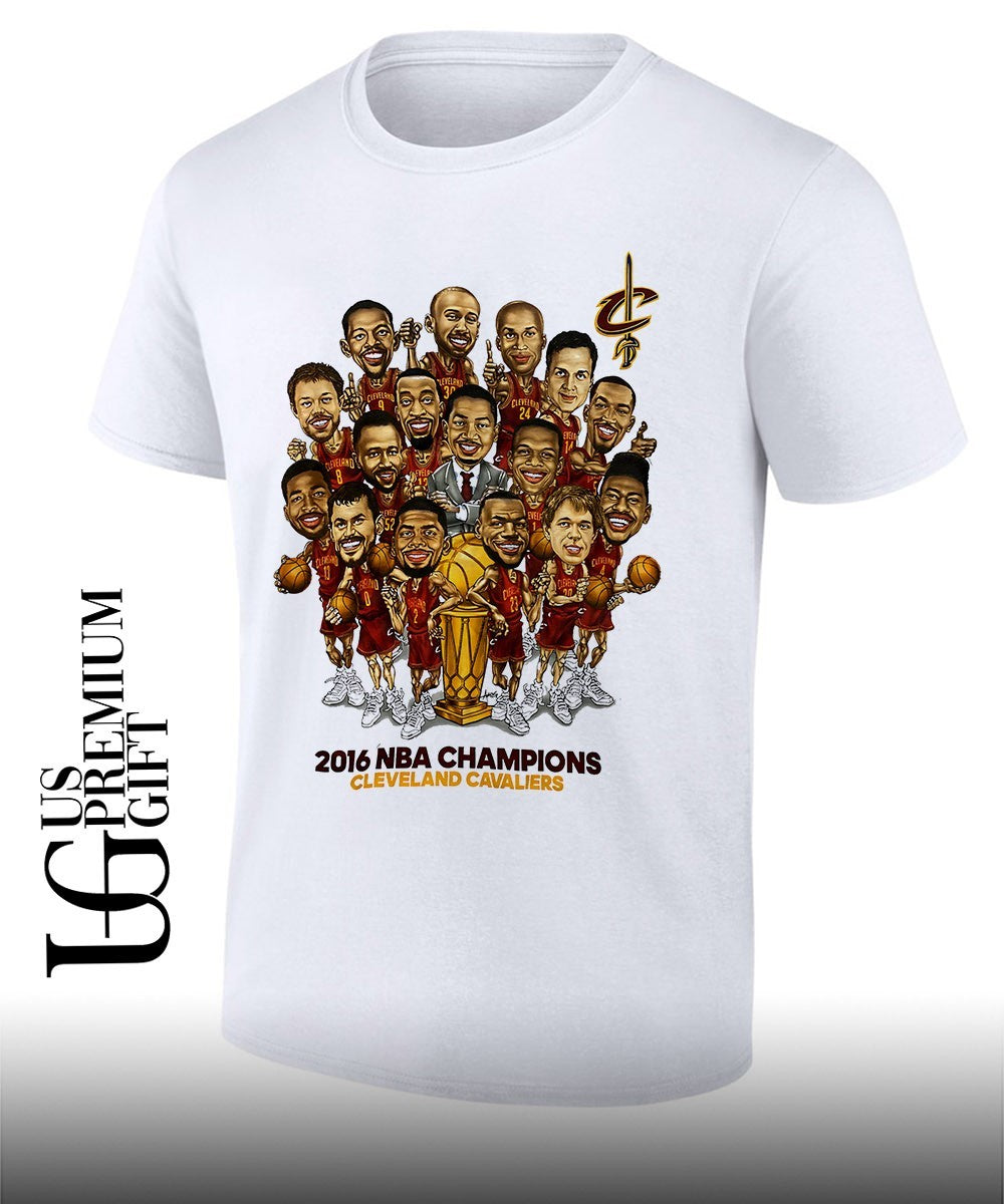 Tyronn Lue Coach wearing Cleveland Cavaliers 2016 NBA Champions caricature vintage shirt