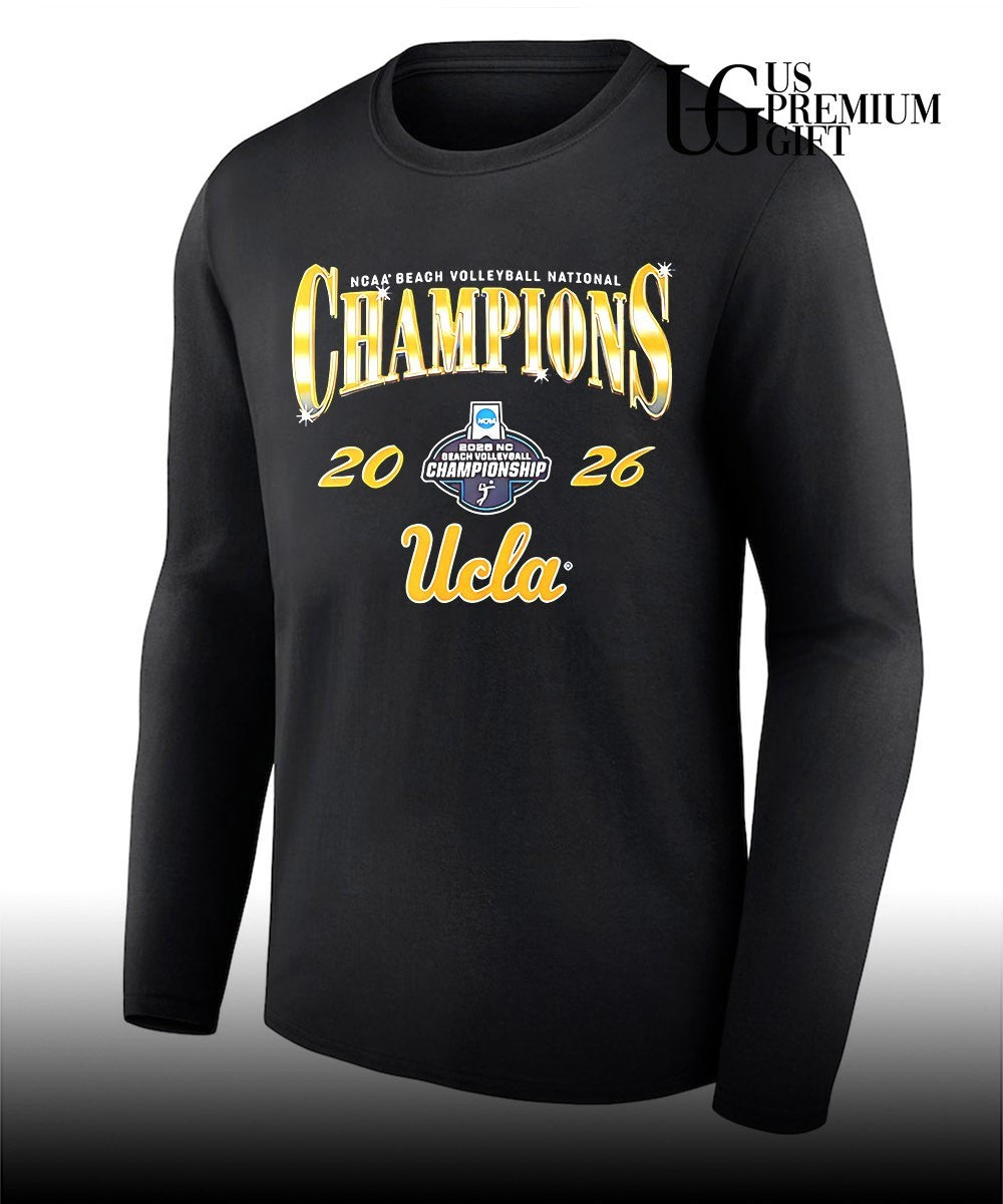 UCLA Bruins Beach Volleyball National Champions Gold Lettering 2026 shirt