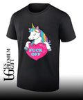 Unicorn fuck off heart shirt