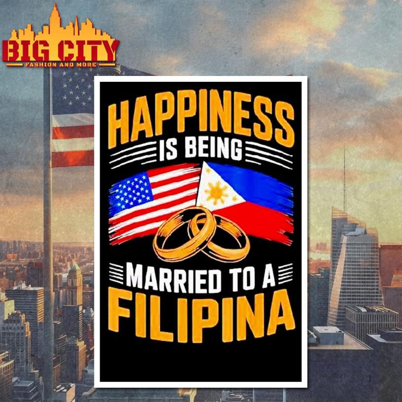 Usa Married To Filipina Pinay Filipino Country Philippines Shirt
