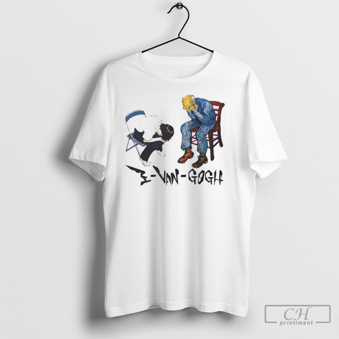 Van Gogh And Ikari Shinji Evangogh Shirt
