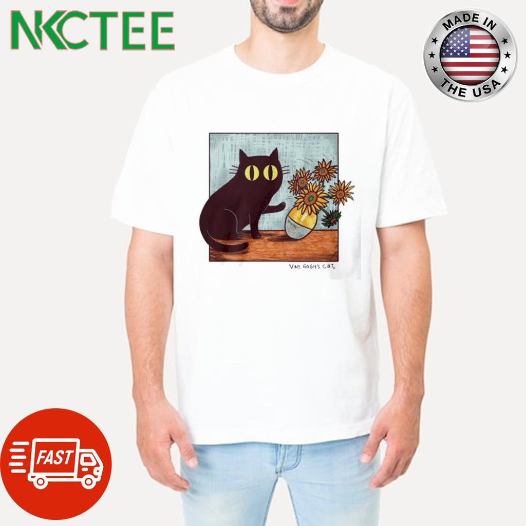 Van Gogh’s cat paint shirt