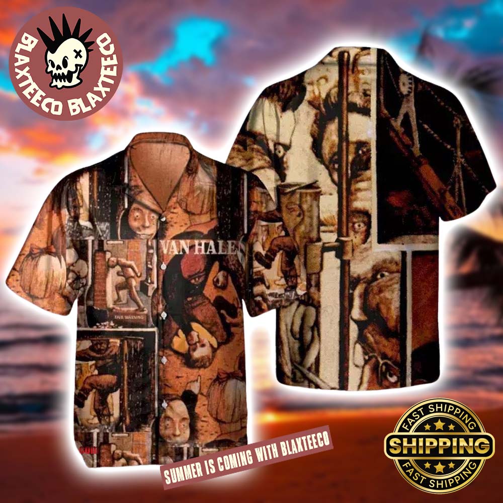 Van Halen Fair Warning Album Cover Vintage Art Memorial Summer 2025 Hawaiian Shirt