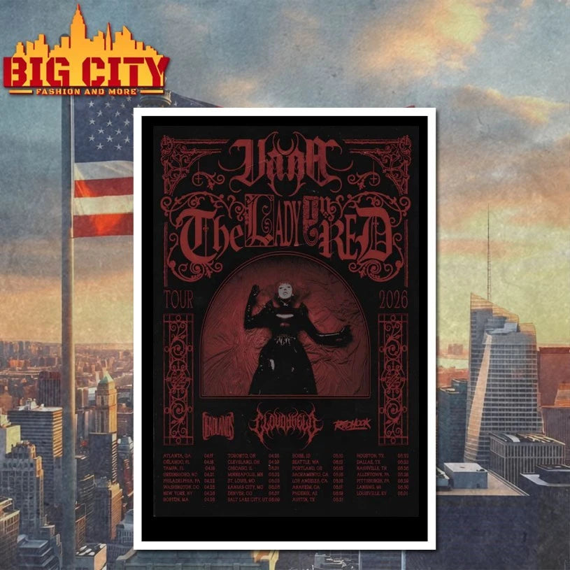 Vana The Lady In Red 2026 Tour Poster shirt