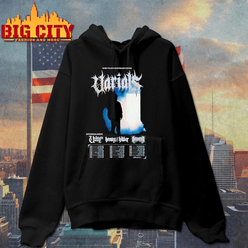 Varials Where The Light Leaves Release Tour 2026 Shirt