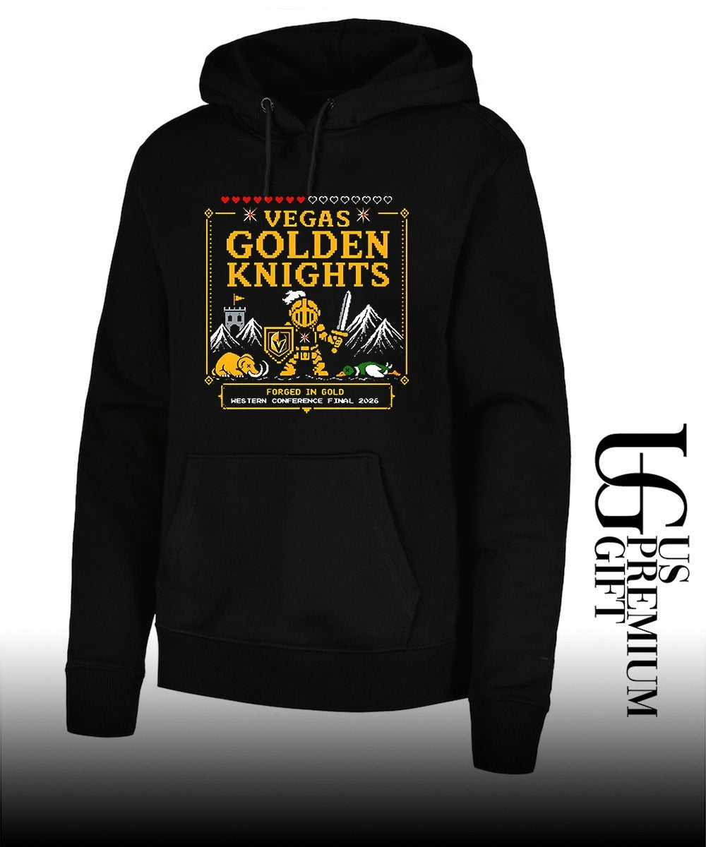 Vegas Golden Knights 2026 Western Conference Final Pixelated Knight shirt